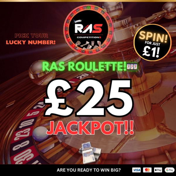 RAS Roulette £25 JACKPOT Entry List