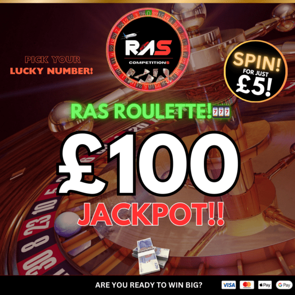 RAS Roulette £100 JACKPOT Entry List